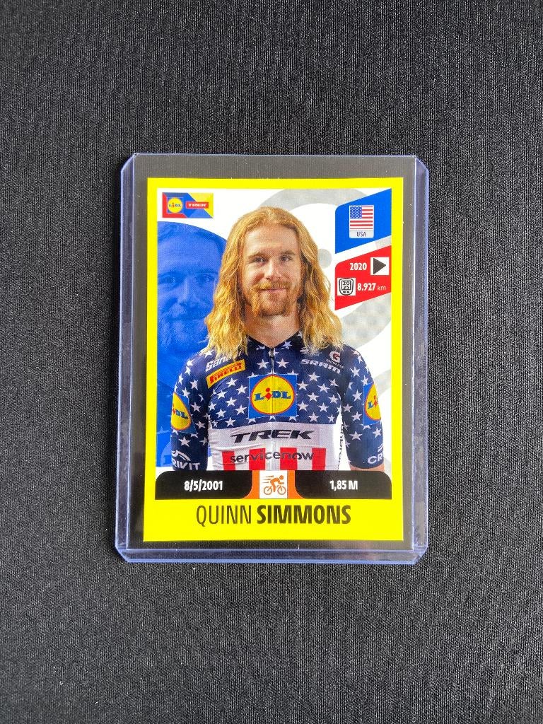 Quinn Simmons Panini Tour de France 2026 Sticker Lidl Trek, Verzenden, Zo goed als nieuw, Overige sporten, Poster, Plaatje of Sticker