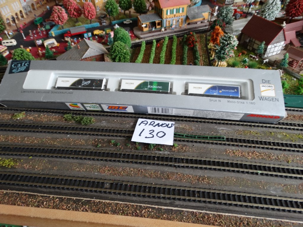 N-Spoor:ARNOLD 0218,adv 130:3 gekoelde wagons: JACOBS Café., Arnold, Gelijkstroom of Wisselstroom, Wagon, Ophalen of Verzenden