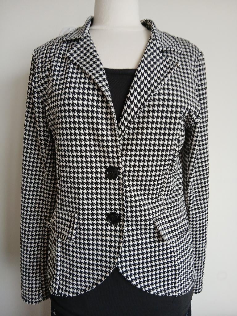 Dames jasje Zwart/wit maat 38/40 verzenden gratis, Kleding | Dames, Maat 38/40 (M), Maudd, Verzenden, Zwart