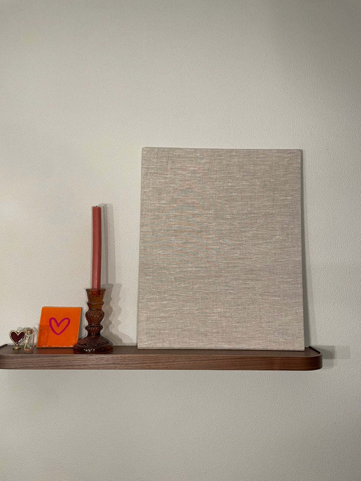 Beige linnen look prikbord ca 50 x 40 cm, Ophalen of Verzenden, Nieuw