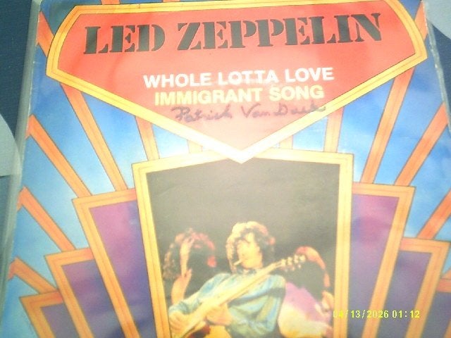 Led Zeppelin - Whole Lotta Love / Immigrant Song 1979 Single, Hardrock, 7 inch, Ophalen of Verzenden, Zo goed als nieuw