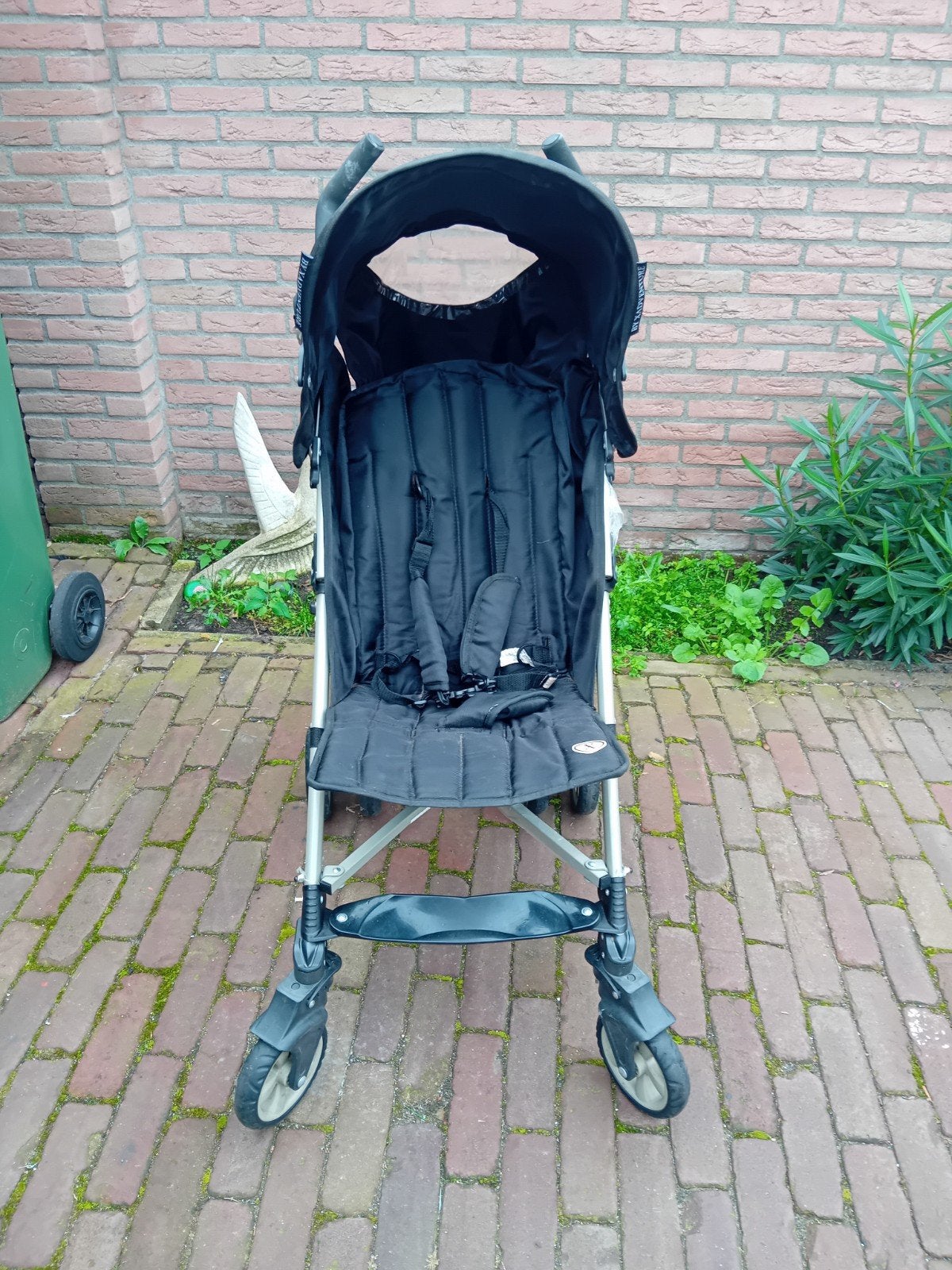 Maclaren Triumph Buggy - Zwart/Zilver kinder wandelwagen, Ophalen, Gebruikt, Maclaren, Verstelbare rugleuning