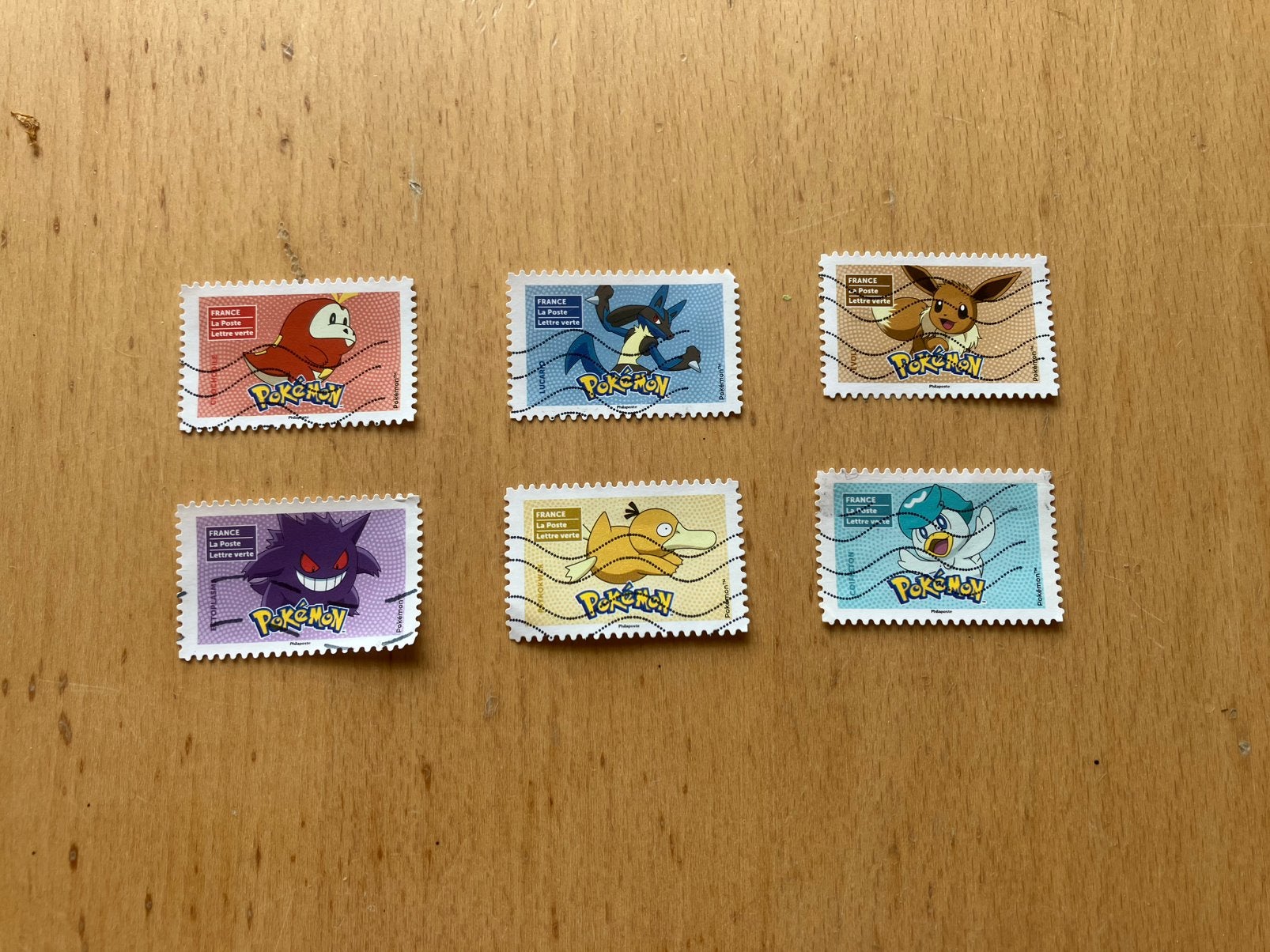 Frankrijk, Pokemon, zeer recente uitgifte, gebruikt, Postzegels en Munten, Ophalen of Verzenden