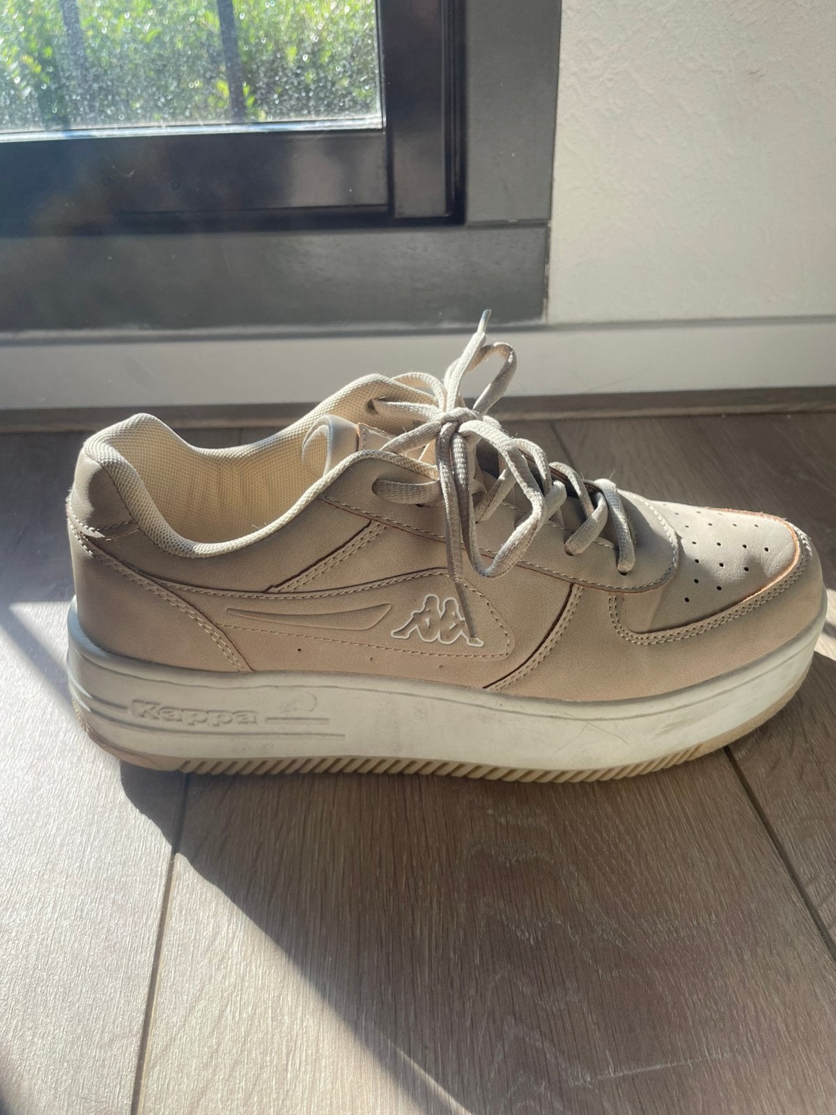 Kappa sneakers - maat 39 - beige, Beige, Ophalen of Verzenden, Sneakers of Gympen, Zo goed als nieuw