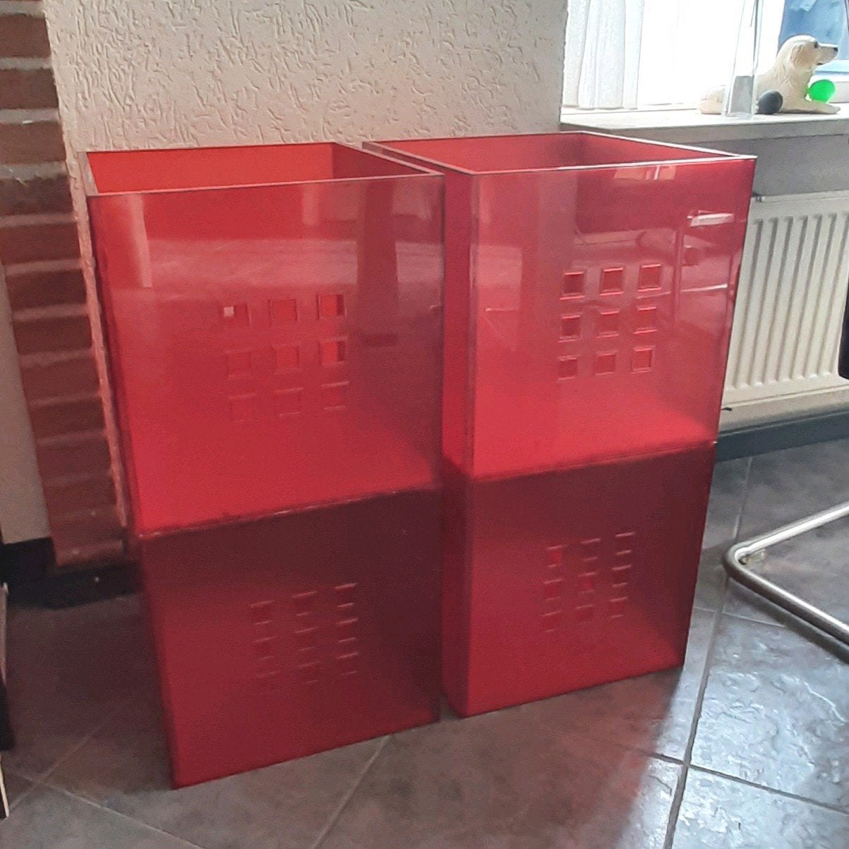 4 lekman bakken voor ikea kallax Vakkenkast, Ophalen