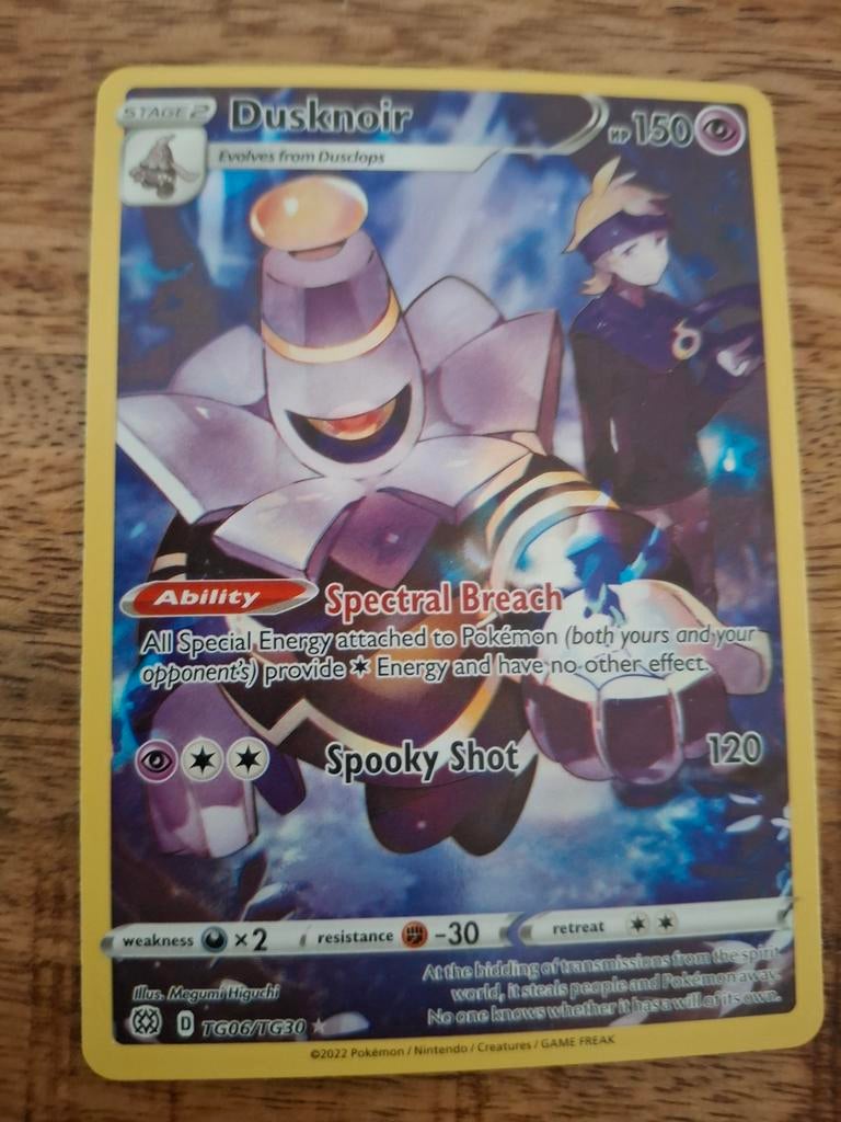 Pokémon Kaart Dusknoir TG06/TG30 - Crown Zenith, Ophalen of Verzenden, Zo goed als nieuw, Losse kaart