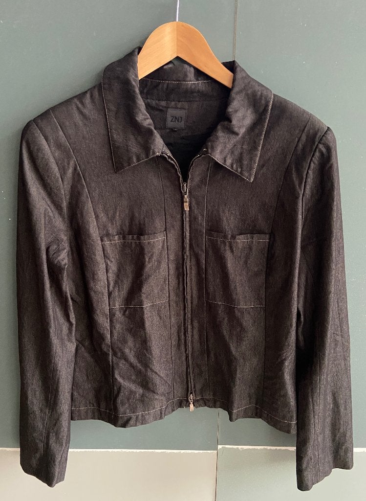 Zwart jasje van ZNJ, maat 42 (Nederland 40), Kleding | Dames, Ophalen of Verzenden, Zo goed als nieuw, Maat 38/40 (M), Zwart