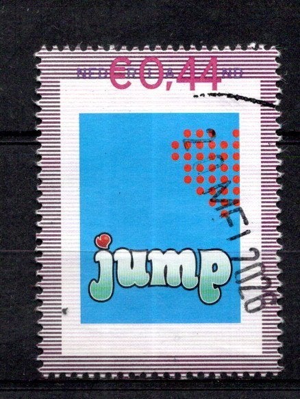 gestempelde zegel. Persoonlijke: jump, Ophalen of Verzenden, Na 1940, Gestempeld