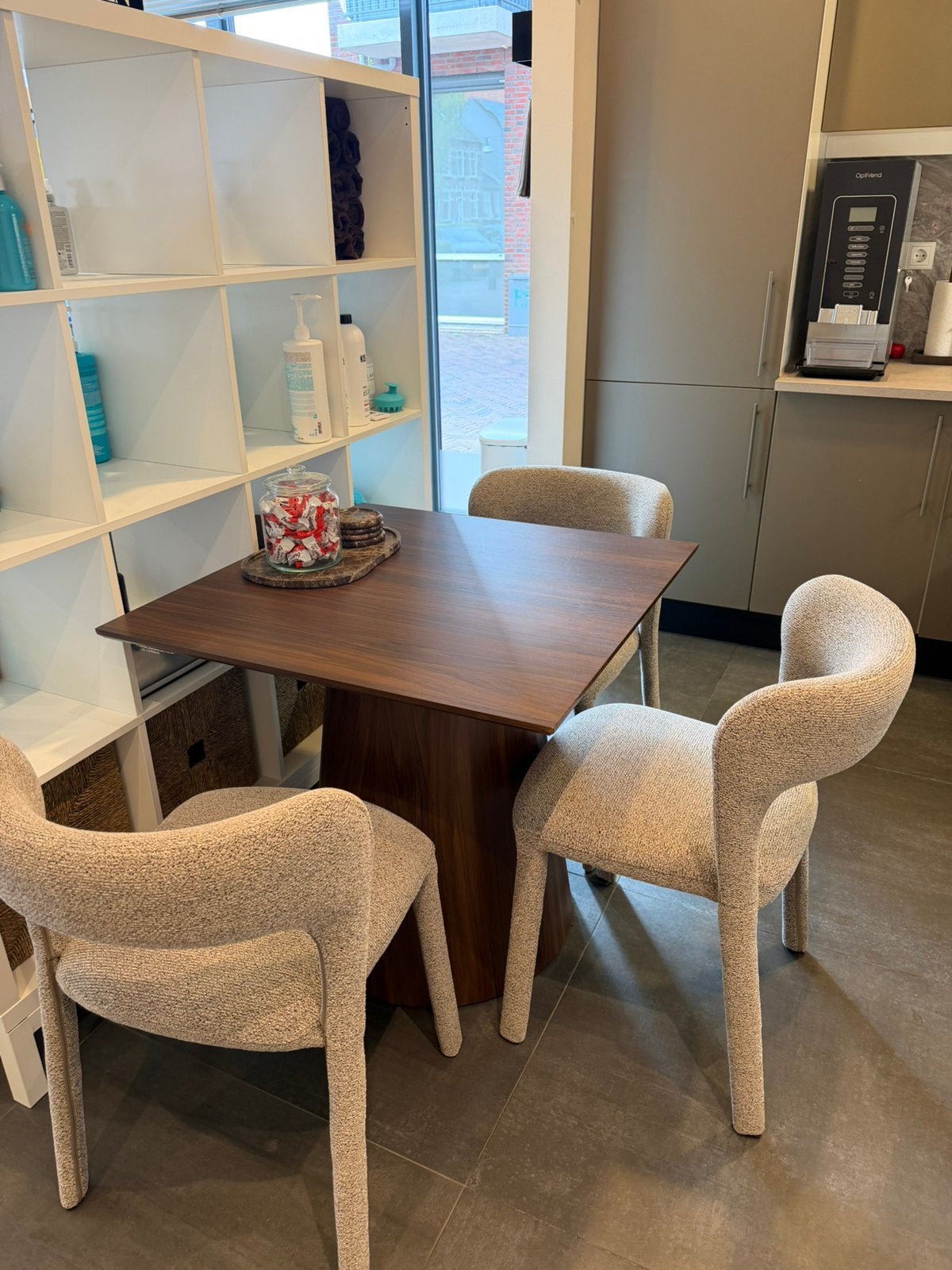 Vierkante eettafel, Ophalen, Vierkant, Nieuw, 50 tot 100 cm