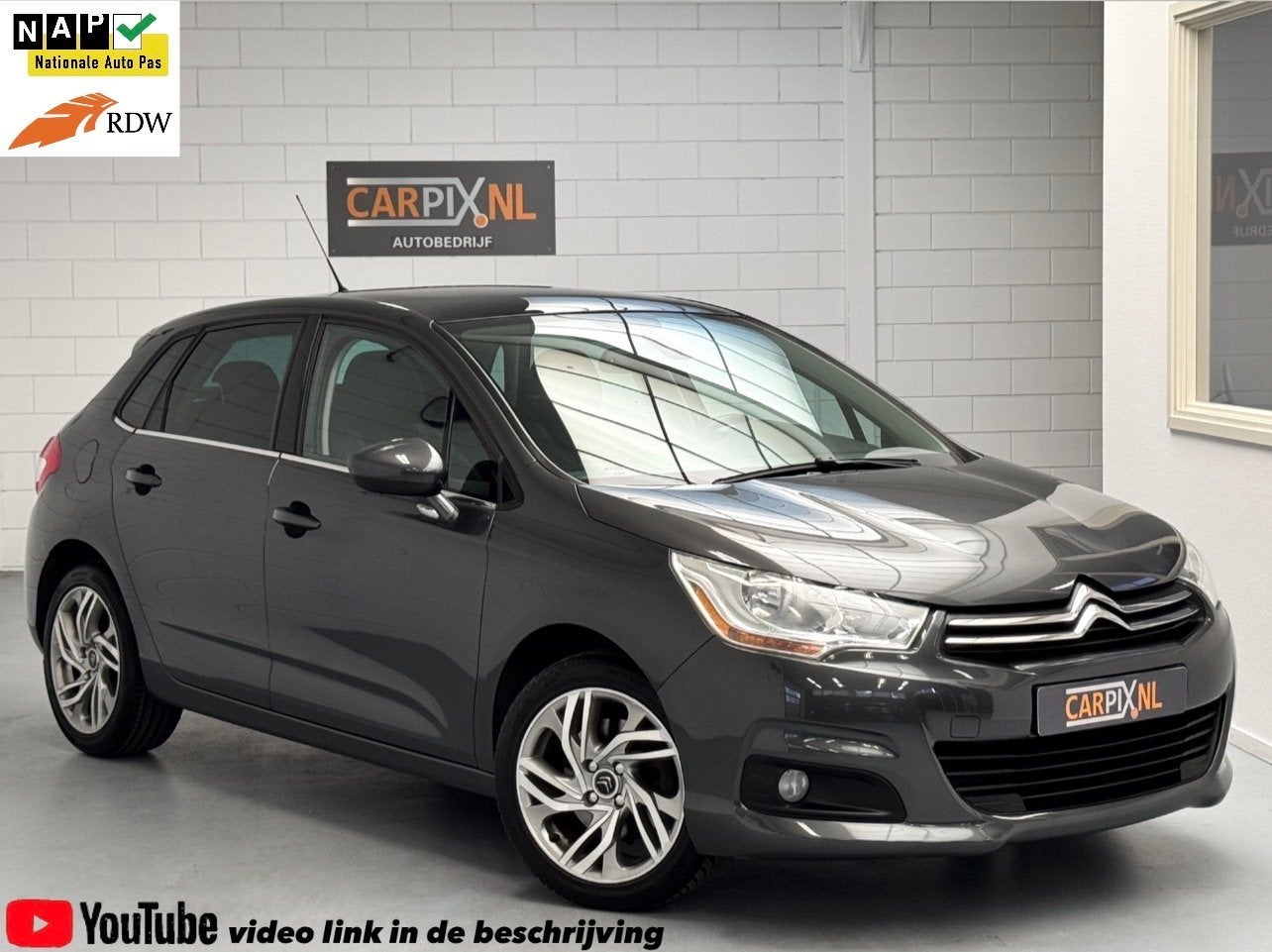 Citroën C4 1.6 THP Ligne Business EGS Distributie vervangen, Gebruikt, Zwart, 1650 kg, Origineel Nederlands