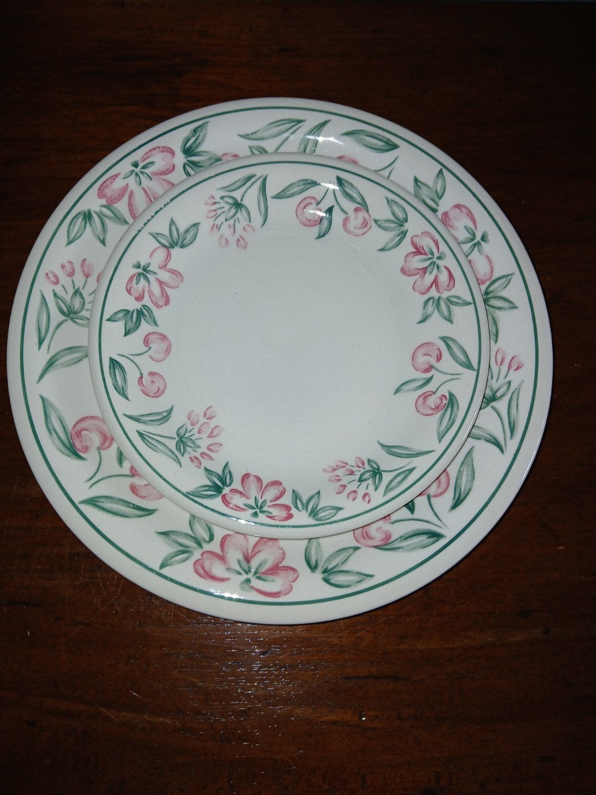 22-delig Ceramica Andina servies Bloemen & Kersen, Ophalen, Porselein, Overige stijlen