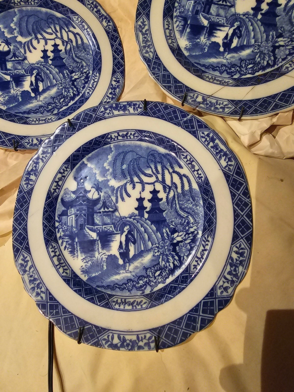 Antieke Chinese Wandborden - Blauw en Wit Porselein, Ophalen of Verzenden