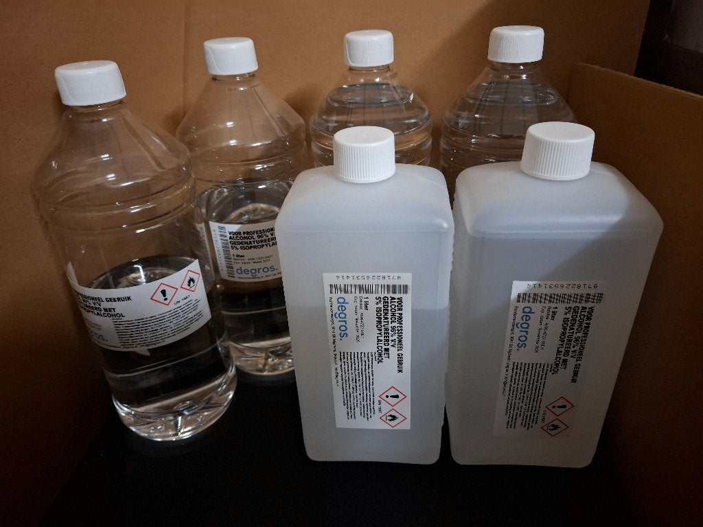 Degros alcohol 96% v/v gedenatureerd met 5% isopropylalcohol, Ophalen of Verzenden, Nieuw