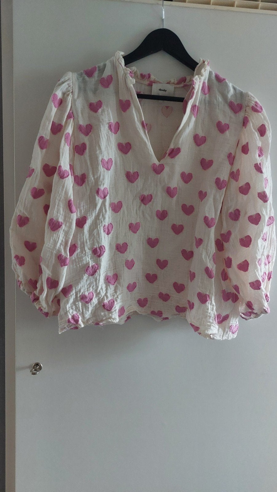Shoeby blouse met hartjes - Nieuw, Maat 44, Kleding | Dames, Wit, Maat 42/44 (L), Nieuw, Ophalen of Verzenden