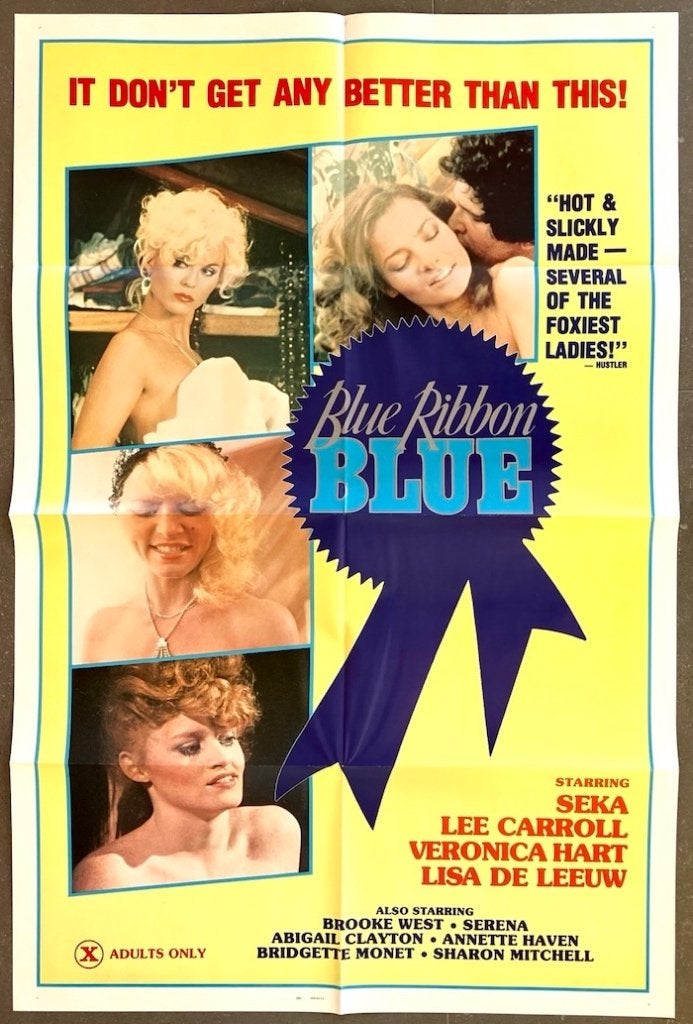 Blue Ribbon Blue (1985) - Originele filmposter, Verzamelen, Verzenden, Zo goed als nieuw, A1 t/m A3, Film en Tv