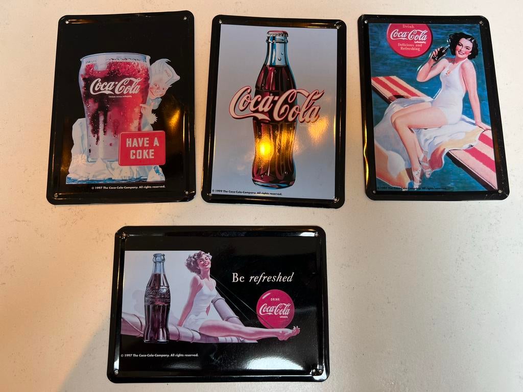 Coca cola platen (merchandise) divers, Verzamelen, Ophalen of Verzenden, Zo goed als nieuw, Gebruiksvoorwerp