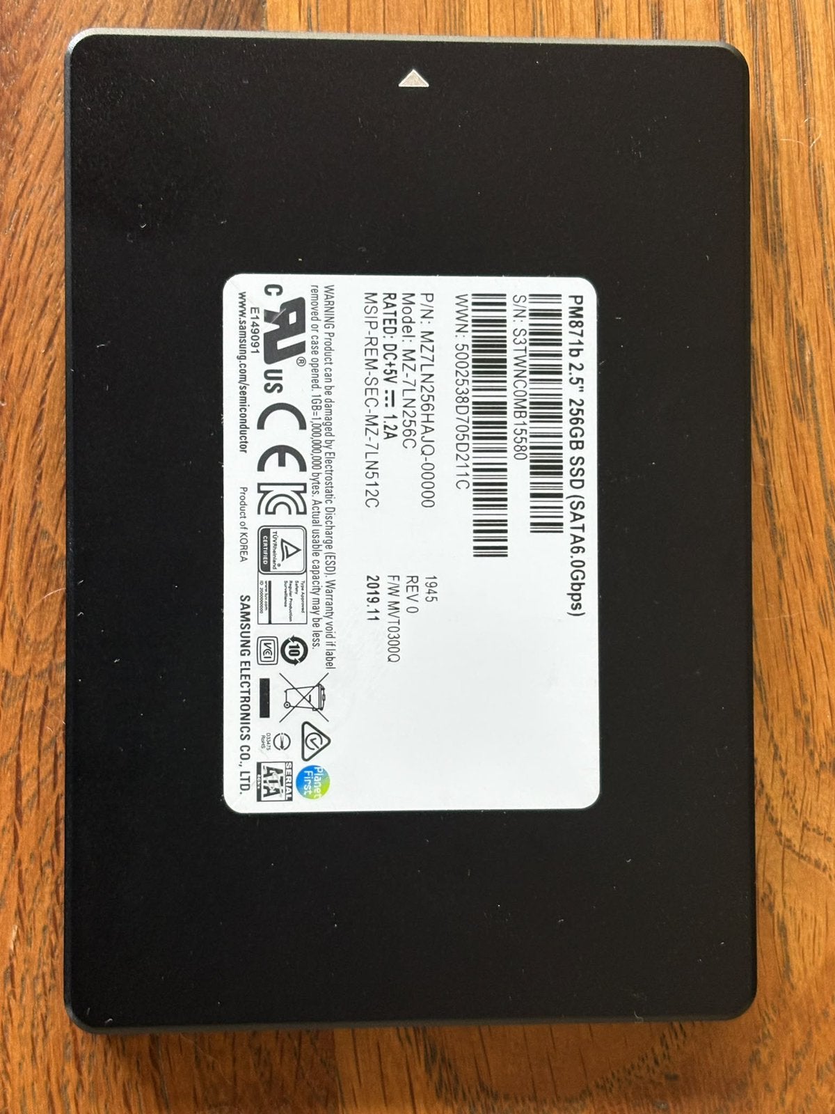 Samsung 256GB, Computers en Software, Intern, 256GB, Ophalen of Verzenden, Zo goed als nieuw