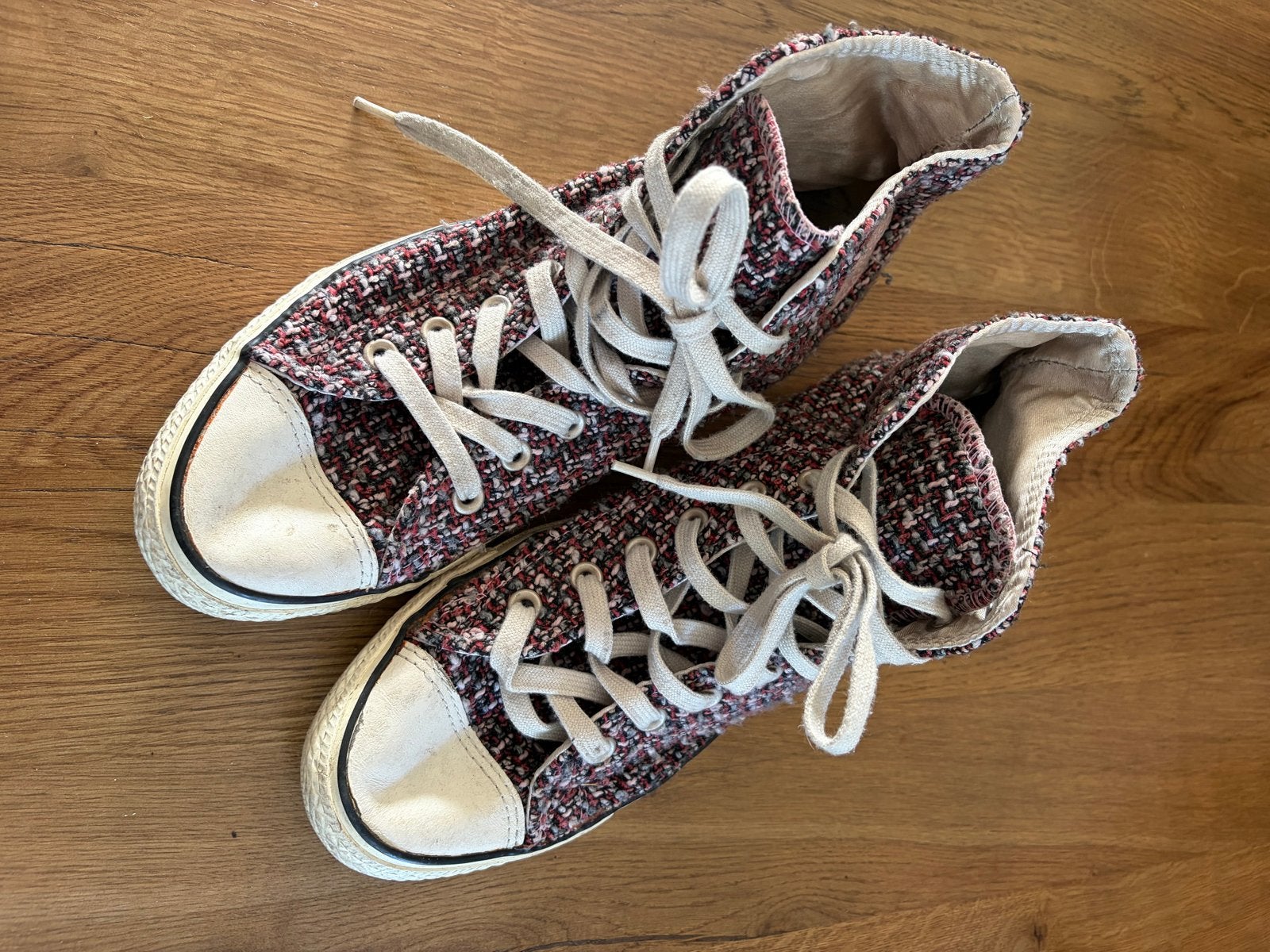 Converse All Star High Top Sneakers - Maat 42.5, Kleding | Dames, Schoenen, Ophalen of Verzenden, Gedragen, Rood, Sneakers of Gympen
