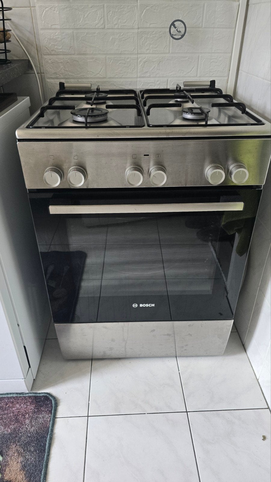 Bosch gasfornuis met oven - Zo goed als nieuw!, Ophalen of Verzenden