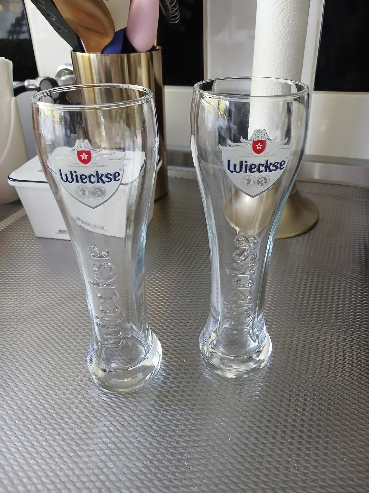 2 stuks Wieckse glazen 0,25L   NIEUW, Verzamelen, Biermerken, Ophalen of Verzenden, Nieuw, Glas of Glazen, Overige merken