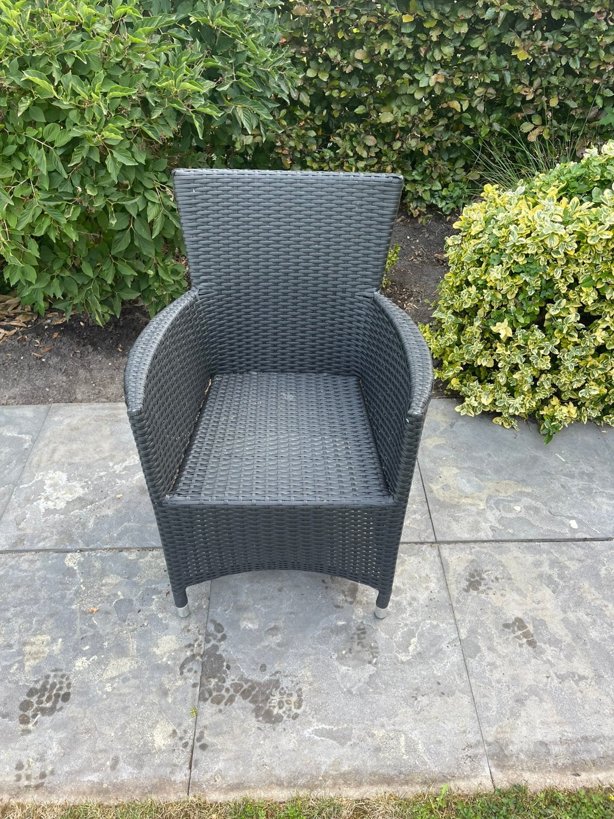 4 rotan tuinstoelen, Tuin en Terras, Ophalen, Gebruikt, Rotan