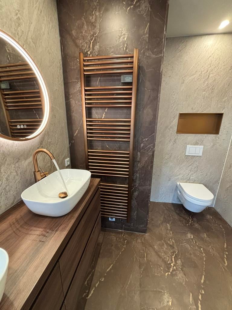 ✅ Vanaf 8980€ Badkamer renovatie met wandpanelen en sanitair, Ophalen of Verzenden, Nieuw, Met douche