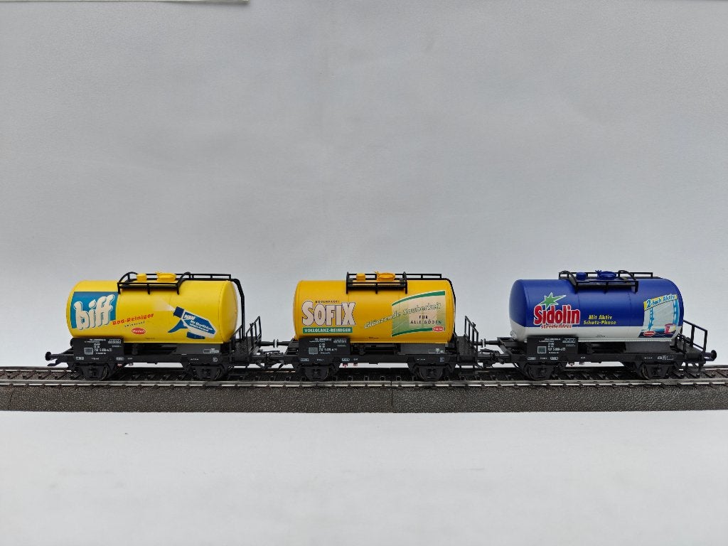 Märklin 46425 H0 Henkel ketelwagenset – 3-delig, Wisselstroom, Gebruikt, Wagon, Ophalen of Verzenden