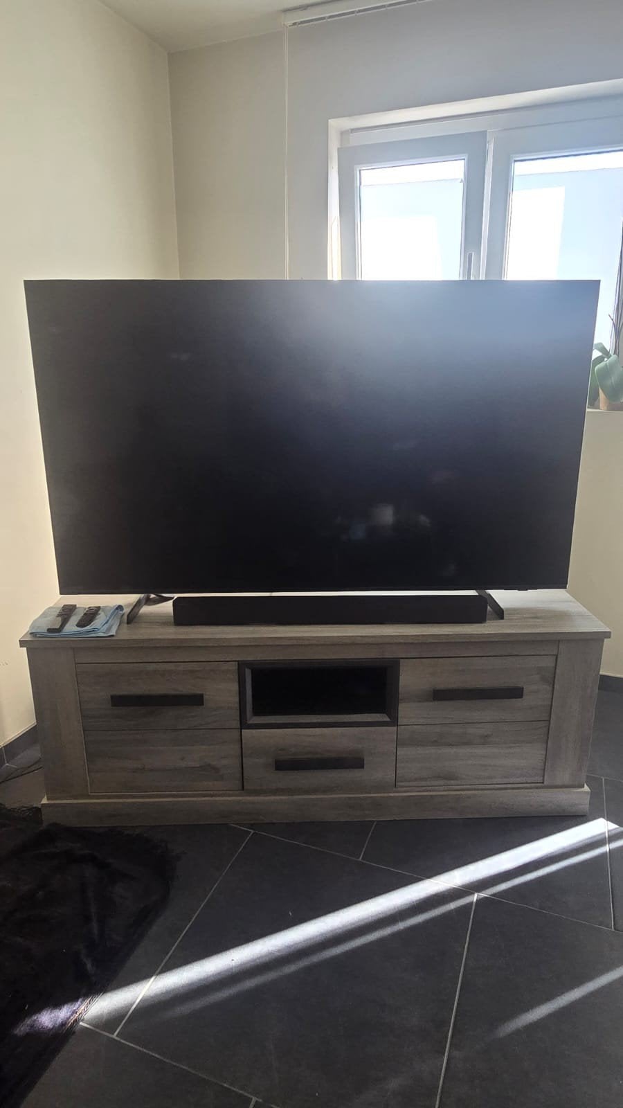 tv Samsung qled 65inch samsung soundbar, Ophalen, 100 cm of meer, 120 Hz, Samsung