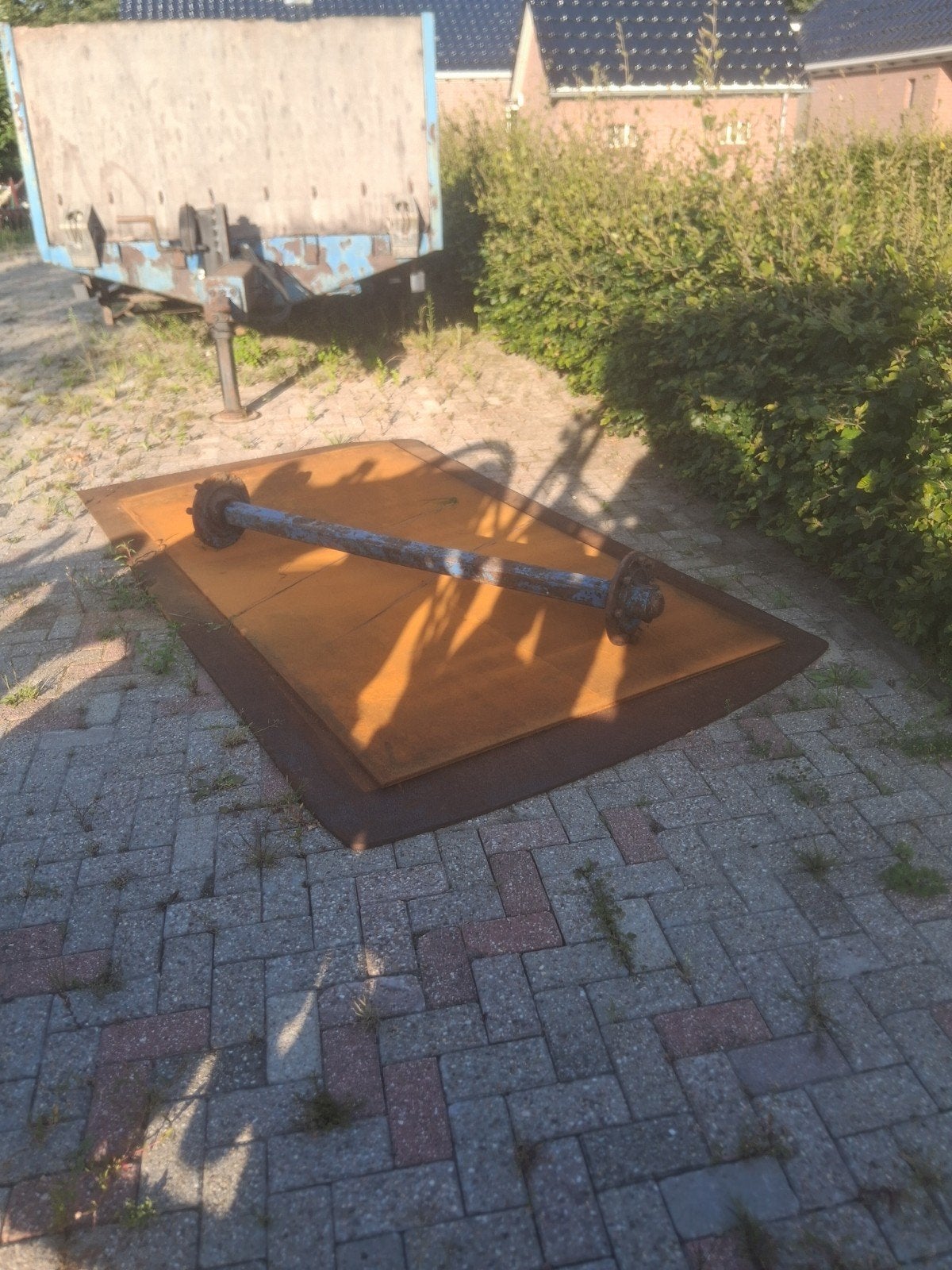 landbouw as 8T met 8 gaten, Ophalen