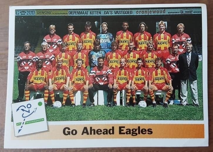 Panini voetbal 95 teams 350 Go Ahead Eagles, Verzamelen, Sportartikelen en Voetbal, Ophalen of Verzenden, Zo goed als nieuw, Overige binnenlandse clubs