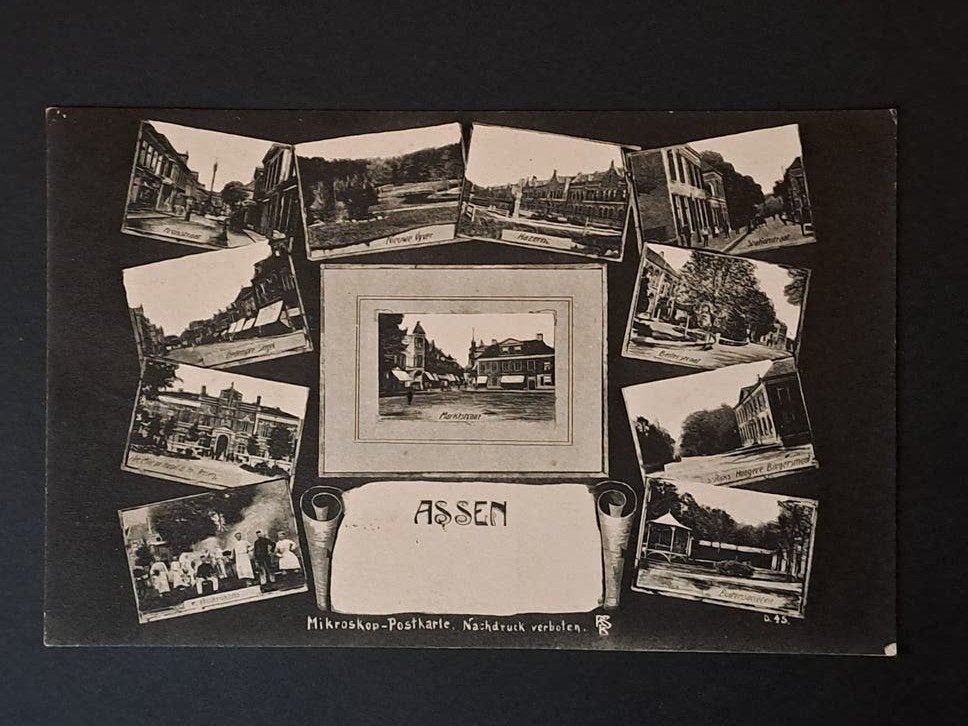 Assen Drenthe Groeten Uit 11 Luik 1907, Verzenden, Voor 1920, Gelopen, Drenthe