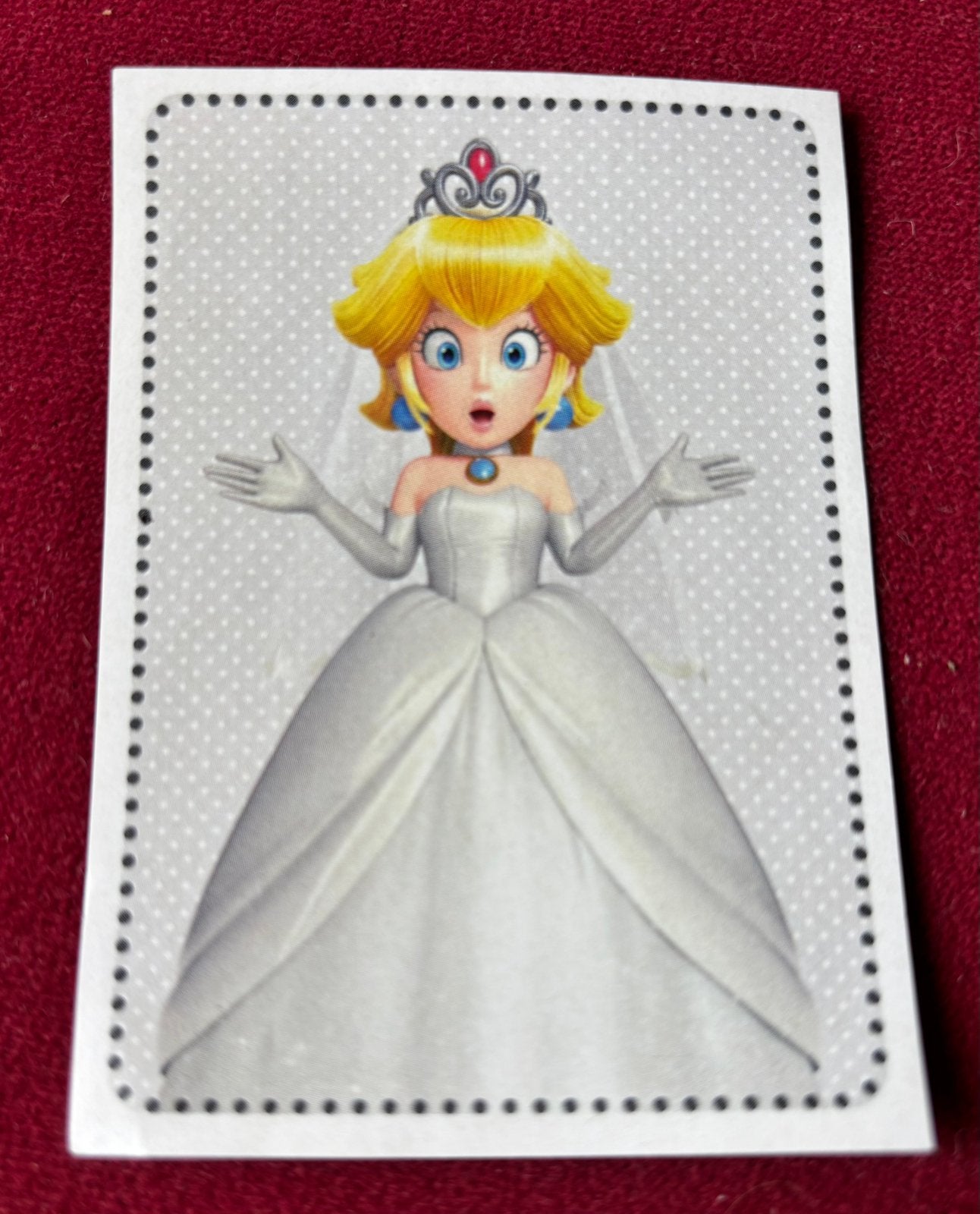 Panini Super Mario Nintendo nr. 105 Peach, Ophalen of Verzenden, Zo goed als nieuw