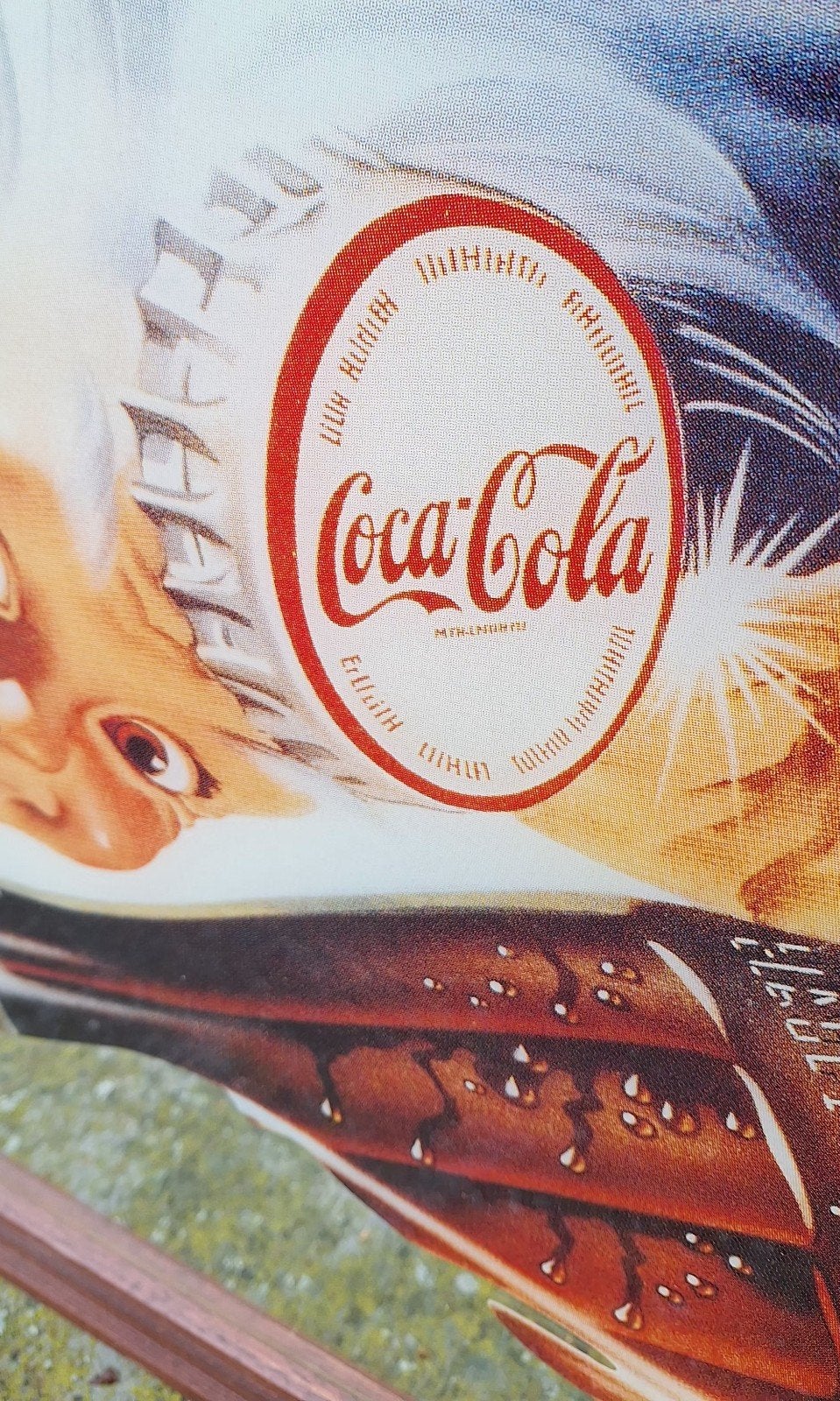 XXL reclame spiegel Coca-Cola, 80 x 60cm groot, Verzamelen, Ophalen, Reclamebord, Gebruikt, .
