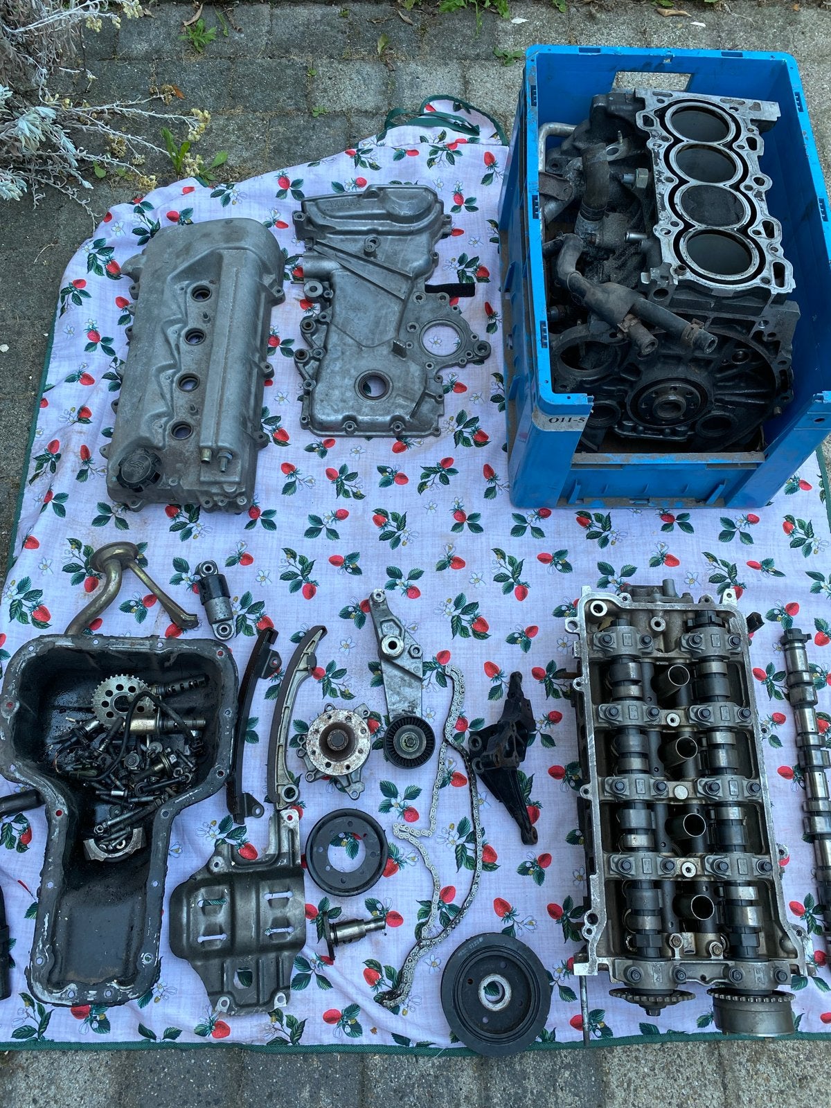 Toyota 2 x 2ZZ-GE Motor en C64 Versnellingsbak, Auto-onderdelen, Motor en Toebehoren, Ophalen, Gebruikt, Toyota