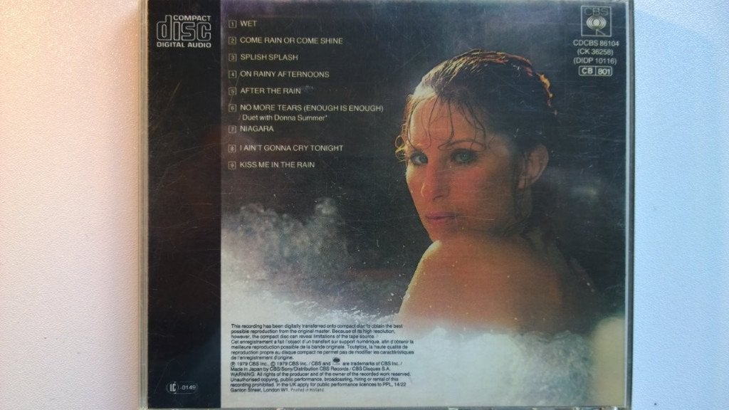 Barbra Streisand - Wet, Ophalen of Verzenden, 1980 - 1989, Zo goed als nieuw