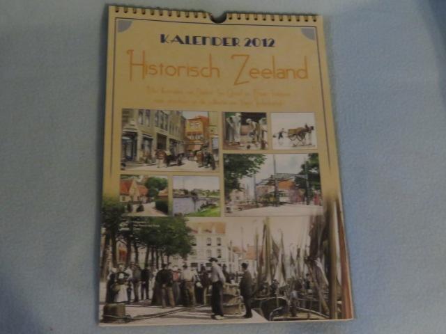 Kalender Historisch Zeeland schilderijen naar ansichten, Ophalen of Verzenden, Maandkalender, Zo goed als nieuw