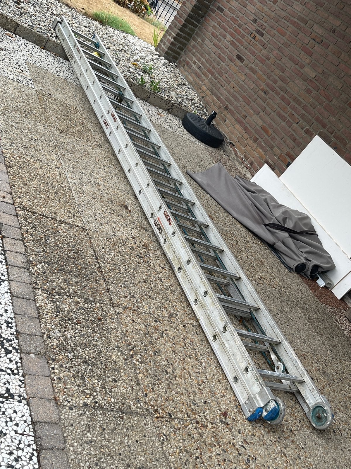 uitschuifbare ladder, Ophalen, Gebruikt, Ladder, Opvouwbaar of Inschuifbaar