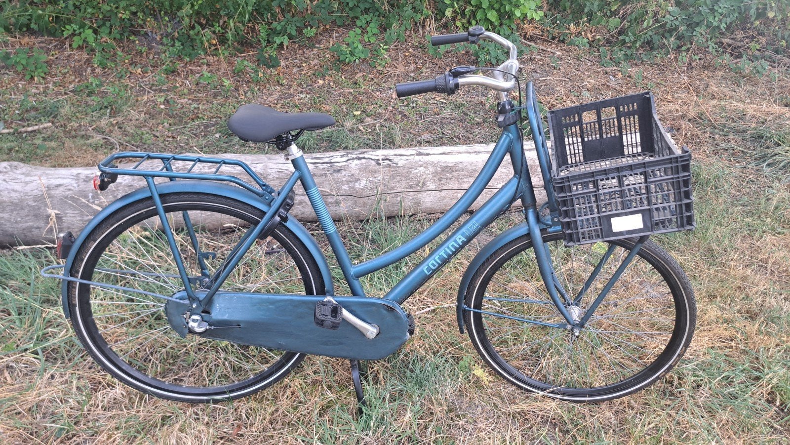 Cortina U4 groen/blauw met 3 versnellingen 28inch, Ophalen, Terugtraprem, Versnellingen, 56 cm of meer