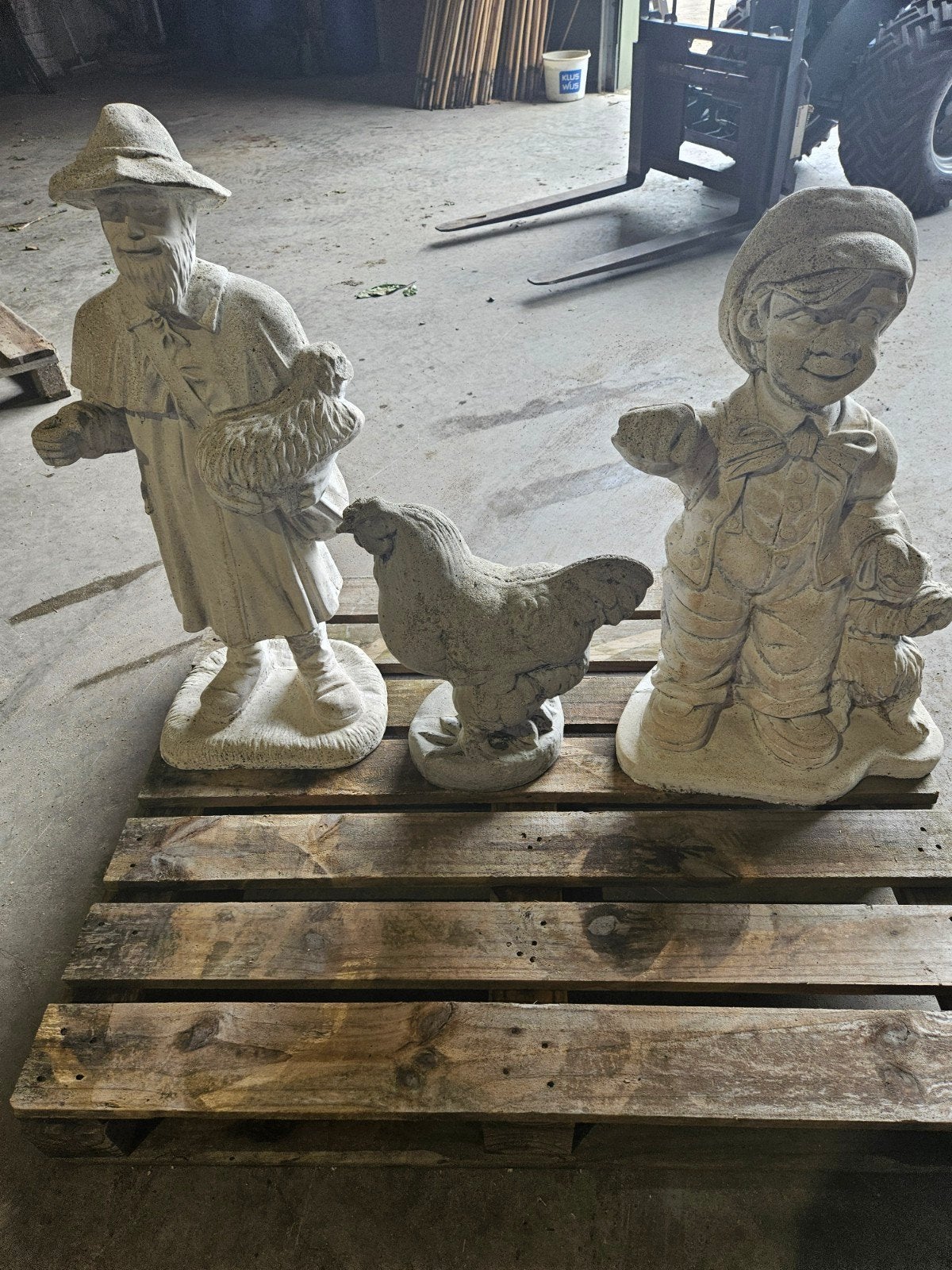 Tuinbeelden, Ophalen