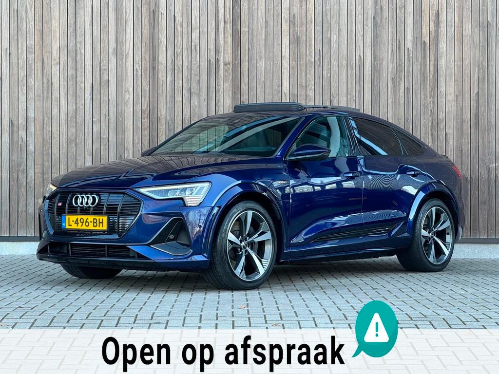 Audi E-tron Sportback S quattro 95 kWh |Pano|B&O|RS-Zetels|, Auto's, Audi, Automaat, Gebruikt, Zwart, 95 kWh