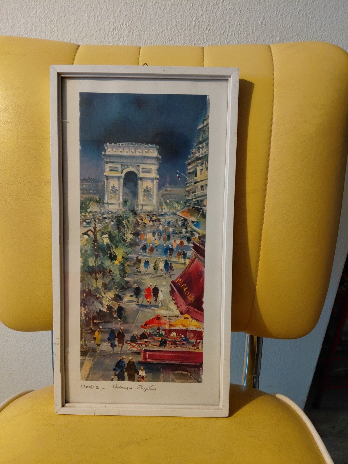 vintage kunstdruk maurice legendre camps elysees, Ophalen of Verzenden, Overige onderwerpen, Overige techniek