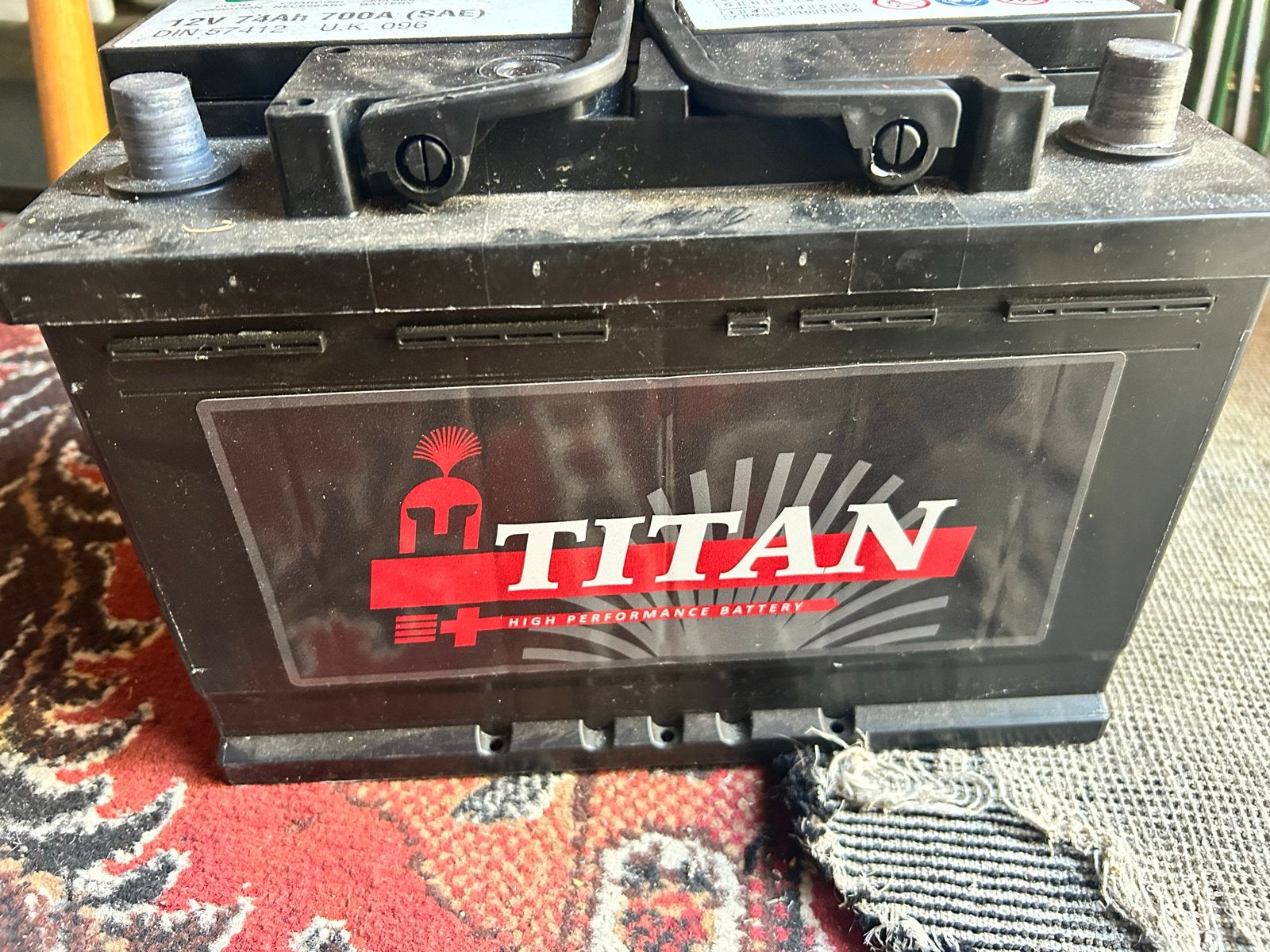 Titan 12V 74Ah 700A (SAE) accu, gebruikt, Ophalen, Gebruikt
