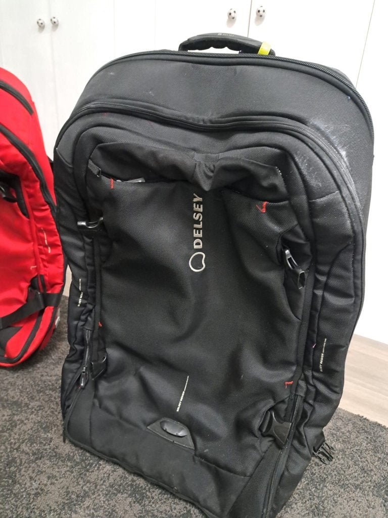 Delsey koffer, Ophalen, Zo goed als nieuw, Zacht kunststof
