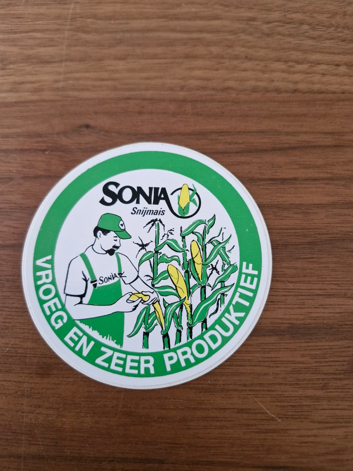 11163 Sonia Snijmaïs Sticker - Vroeg en Zeer Productief, Ophalen of Verzenden, Nieuw, Overige typen