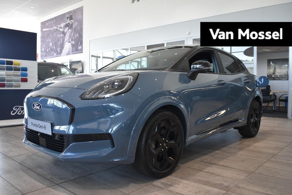 Ford Puma Gen-E BlueCruise Edition 47 kWh | Showroom Voorraa, Auto's, Ford, Blauw, Leder en Stof, 404 km, BTW verrekenbaar