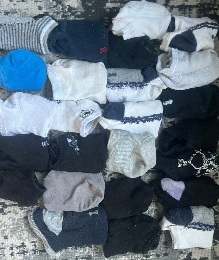 25 paar enkelsokken 2.50, Ophalen of Verzenden, Zo goed als nieuw, Zwart