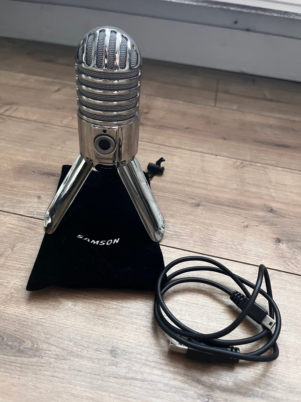 Samson USB Microfoon, Ophalen of Verzenden, Zo goed als nieuw, Studiomicrofoon