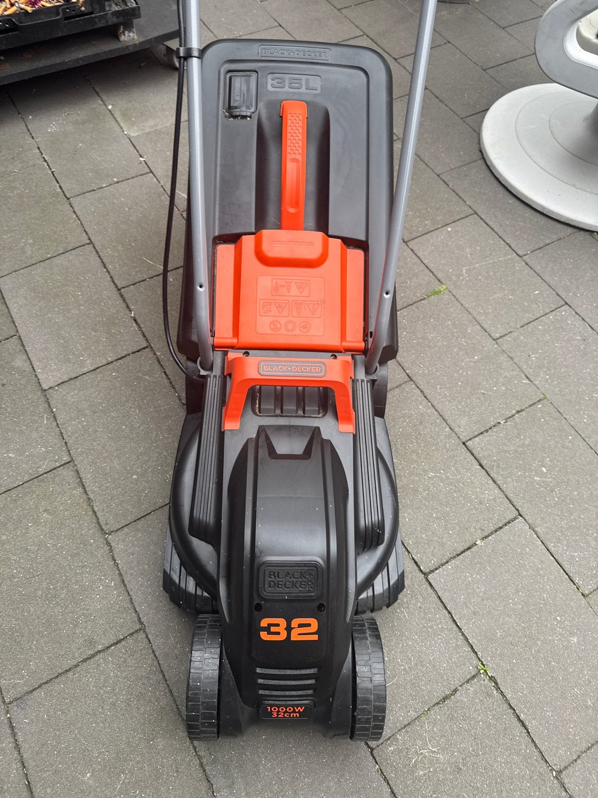 Black+Decker elektrische grasmaaier, 1x gebruikt, Tuin en Terras, Grasmaaiers, Ophalen, Cirkelmaaier, Elektrische grasmaaier, Zo goed als nieuw