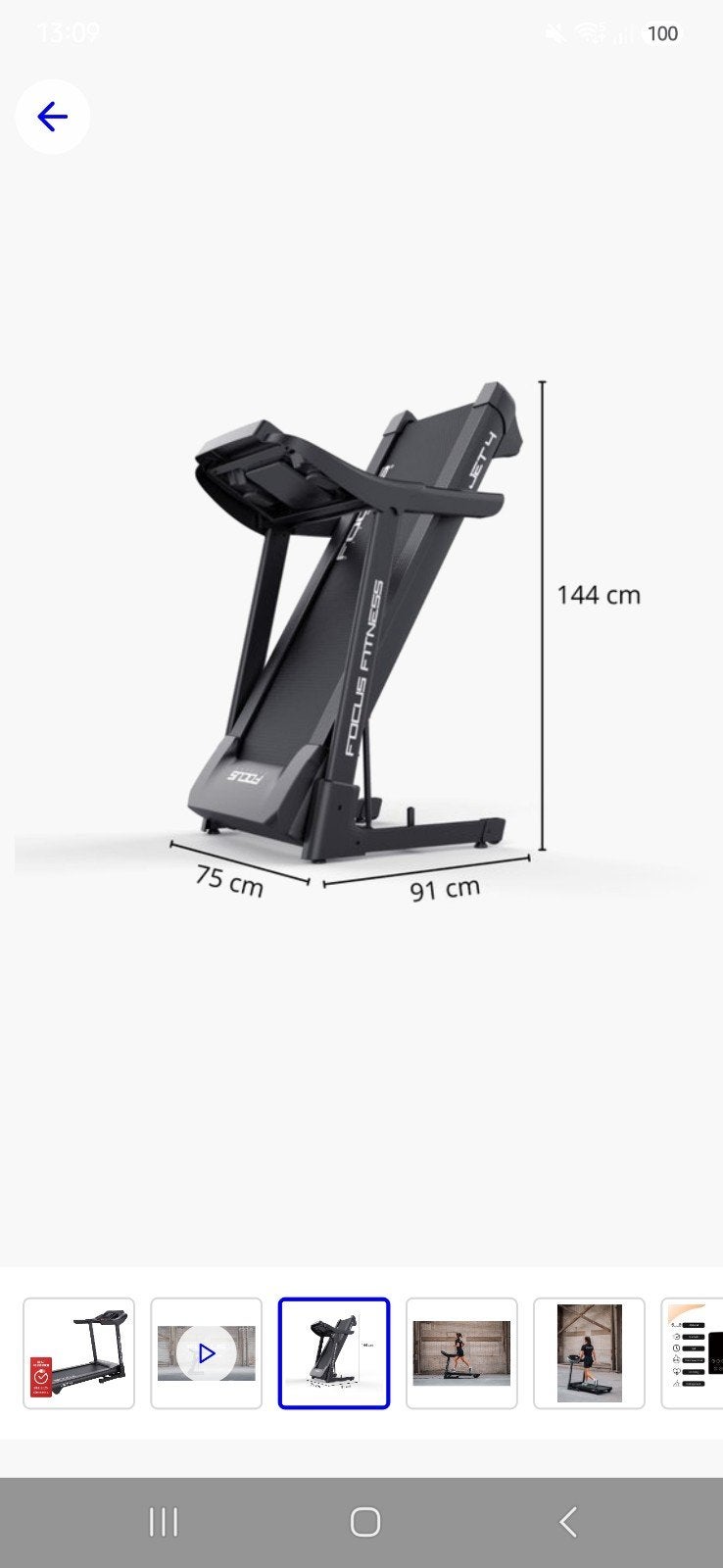 Focus Fitness Jet 4iplus Loopband - Zo goed als nieuw, Ophalen, Zo goed als nieuw, Loopband