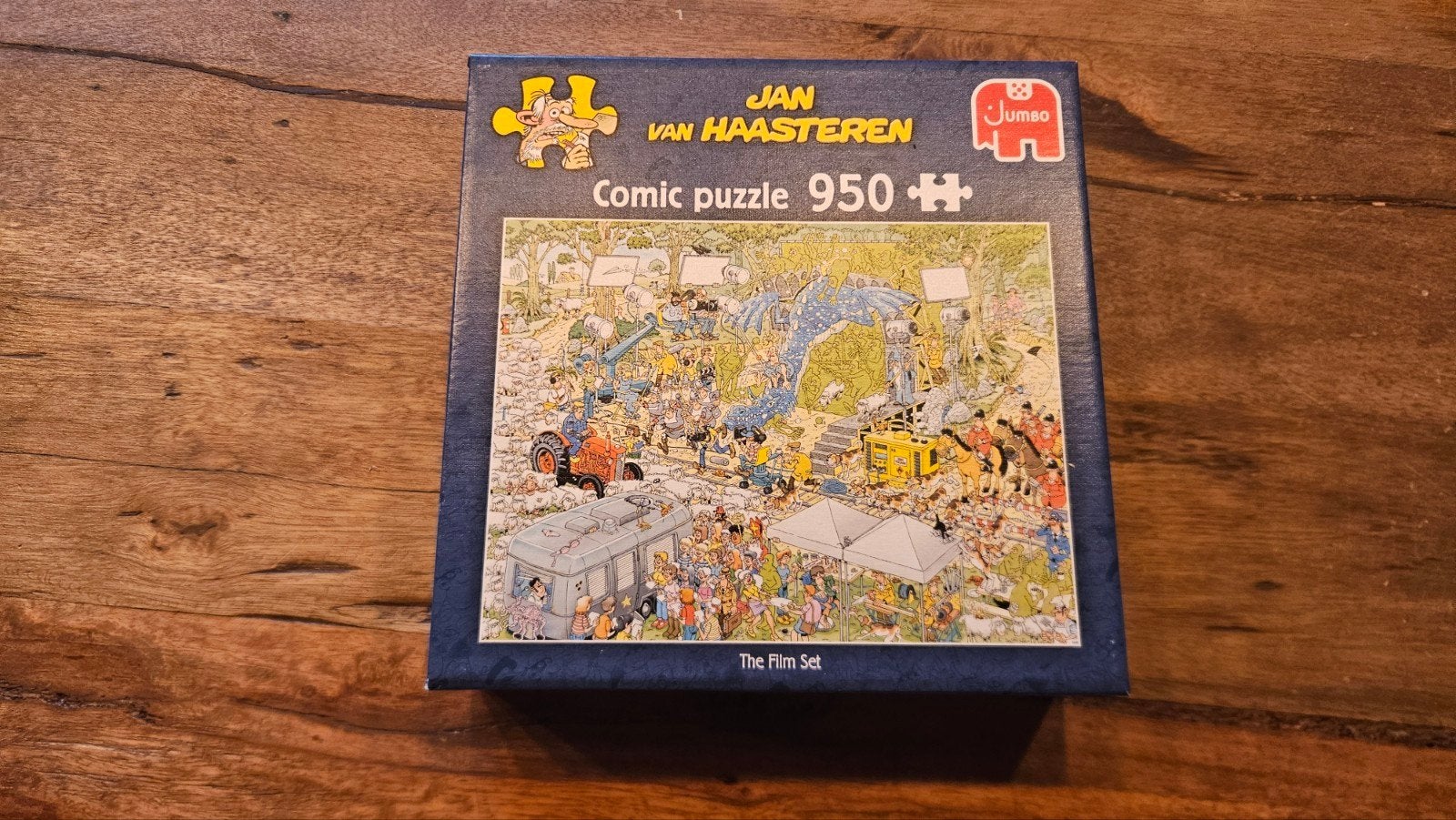 Jan van Haasteren Comic Puzzel - The Film Set (950 stukjes), Ophalen of Verzenden, 500 t/m 1500 stukjes, Gebruikt, Legpuzzel